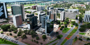 vista do bairro asa sul em brasilia -